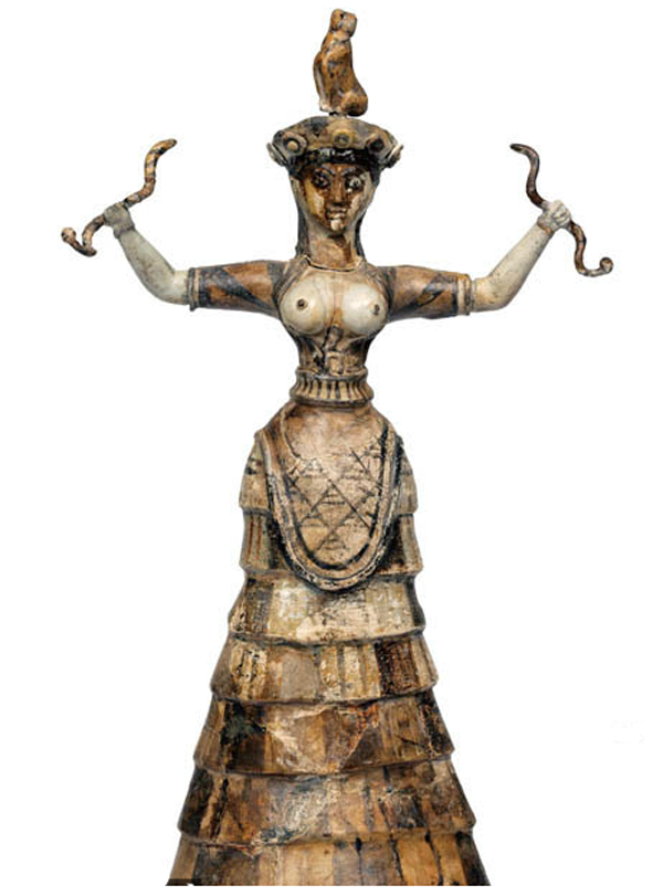 1600 г. до н.э. Великая Богиня Мать. Кносский дворец царя Миноса. Крит