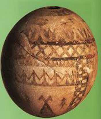 Этрусское яйцо из Вулчи, VII век до н.э.