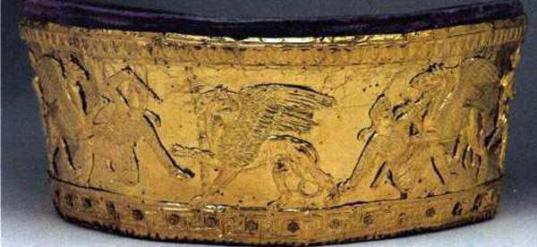 Куль-Оба - IVвек до н.э. Калаф- битва аримаспов с грифонами