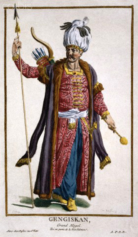 Чингиз-хан. Французская гравюра Пьера Дюфло (Pierre-Duflos -1742-1816)
