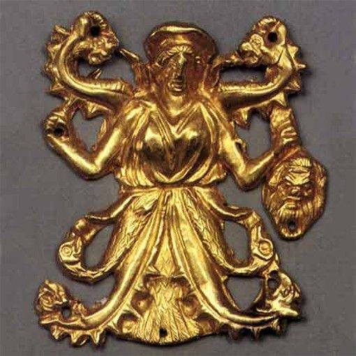 Великая Мать - змееногая богиня скифов. Курган Куль-Оба (Керчь)
