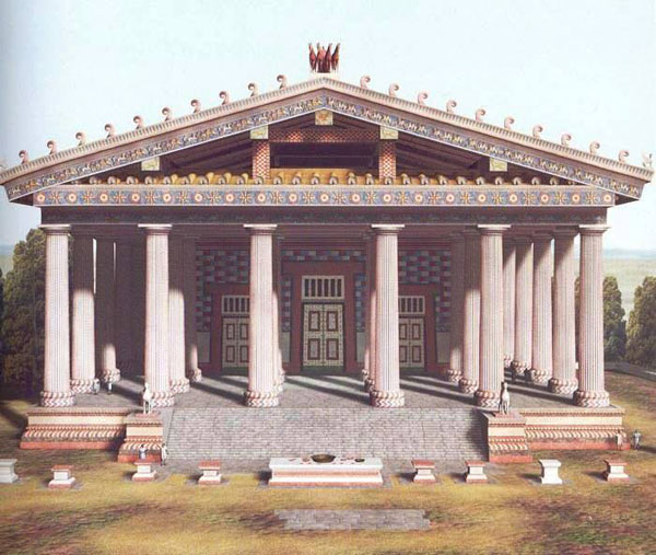 5 век.до н.э.=Капитолийский храм Луция Тарквиния Приска в этрусской Риме.