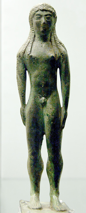 боги-аплу-Бронз. стат. из Кьюзи. 550-530 гг. до н.э.