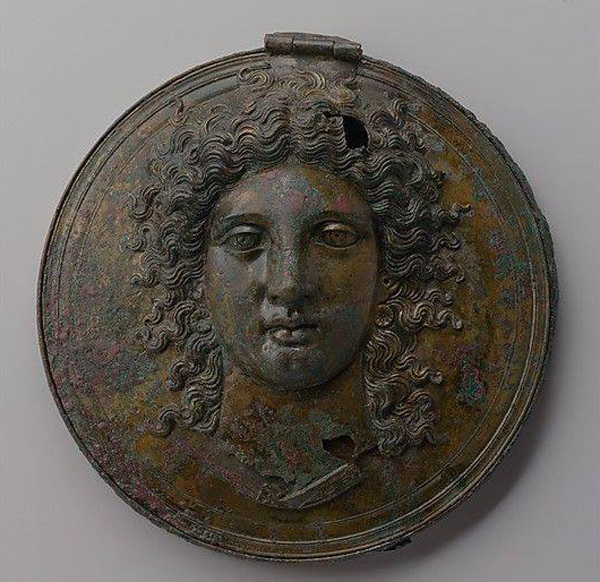 жен.-Этрусское бронзовое зеркало- 150 до н. э.