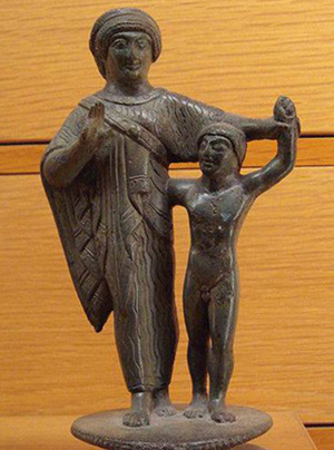 реб.-Этрусская мать и детя- 500-450 г. до Н.Э,